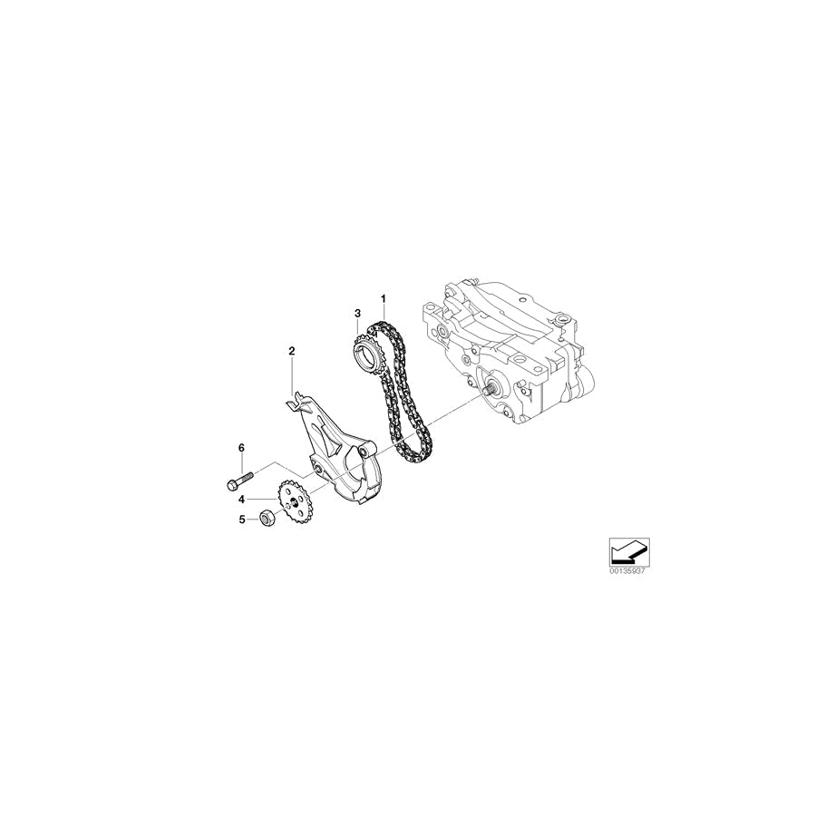 Genuine BMW 11417567768 E92 E90 E91 Guide Rail (Inc. 116i, 116i 1.6 & 316i) | ML Performance US Car Parts