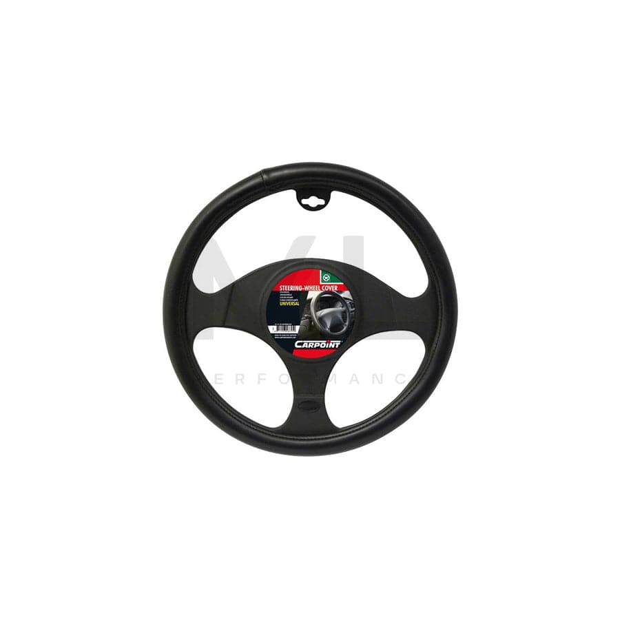CARPOINT 2510103 Steering wheel cover Black, Ø: 37-39cm, PVC