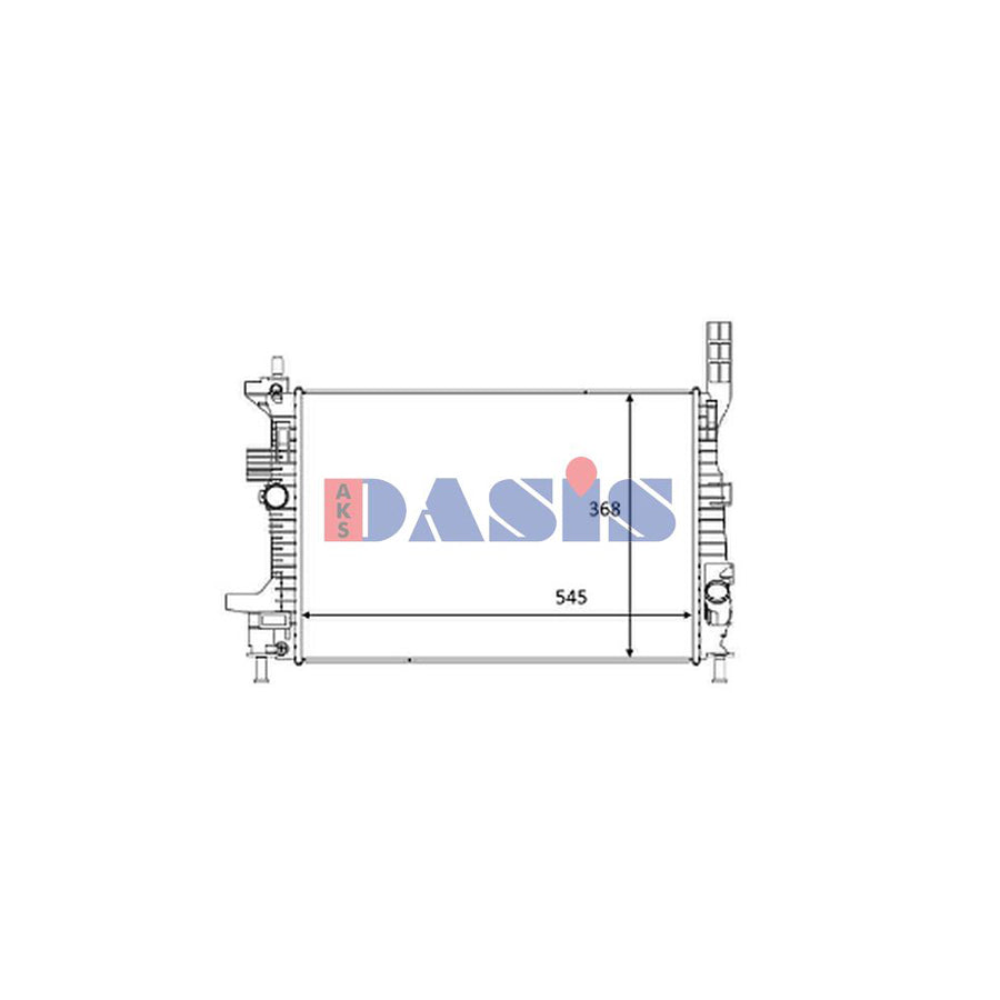 AKS Dasis 090128N Engine Radiator