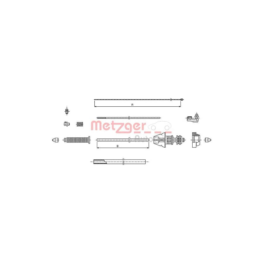 METZGER 493.1 Throttle Cable