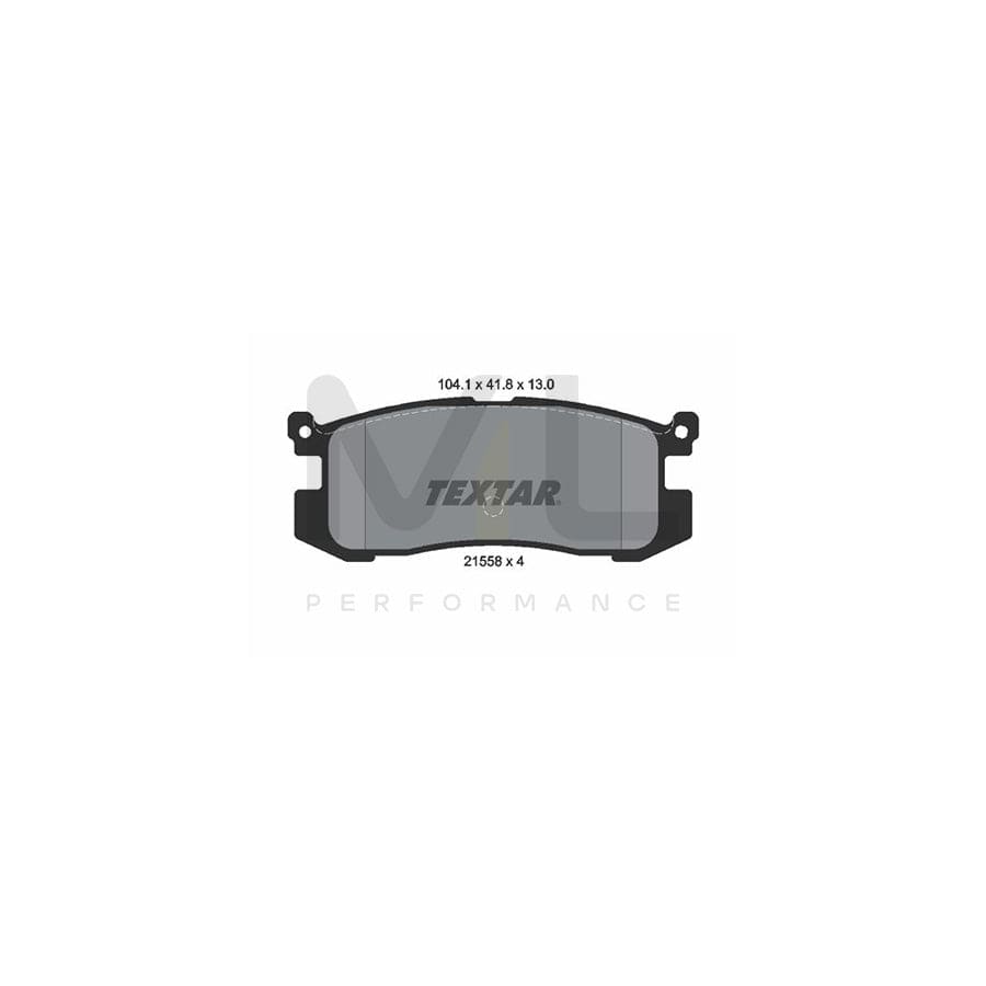 TEXTAR 2155801 Brake pad set not prepared for wear indicator | ML Performance Car Parts