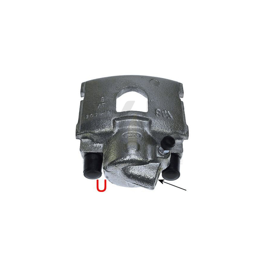 HELLA 8AC 355 386-981 Brake Caliper without holder