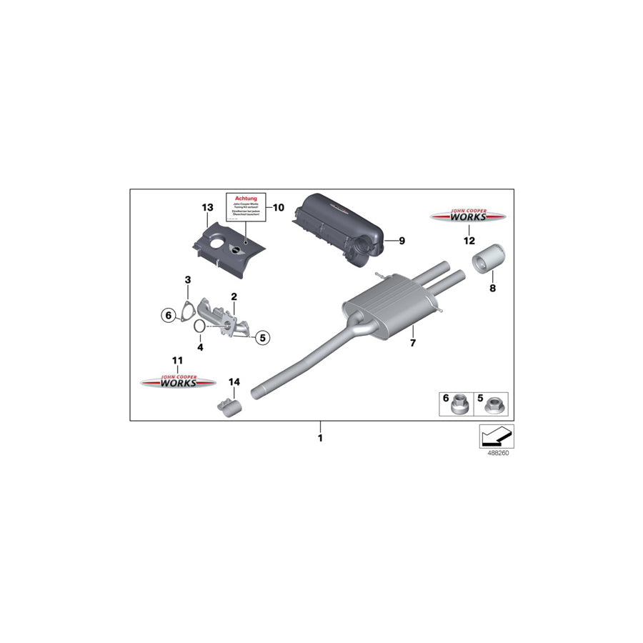 Genuine BMW 11122208028 R56 Tuningkit JCW US (Inc. Cooper S) | ML Performance US Car Parts