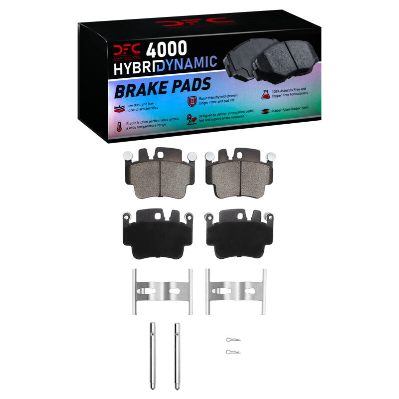 DFC 98-05 Porsche 911 Rear/Front 4000 HybriDynamic Brake Pads and Hardware Kit