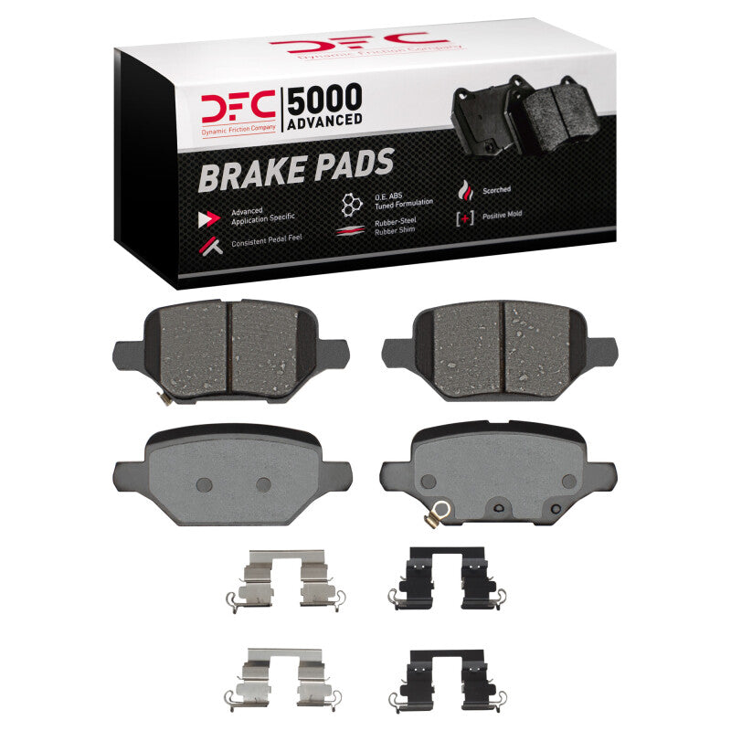 DFC 18-22 Buick Encore Rear 5000 Advanced Ceramic Brake Pads and Hardware Kit