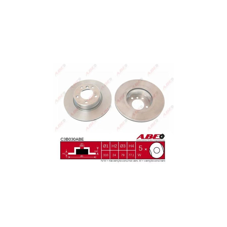 ABE C3B030ABE Brake Disc for BMW 5 Series