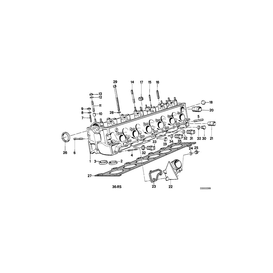 Genuine BMW 11122241452 E30 E34 Divider (Inc. 324td, 324d & 524td) | ML Performance US Car Parts
