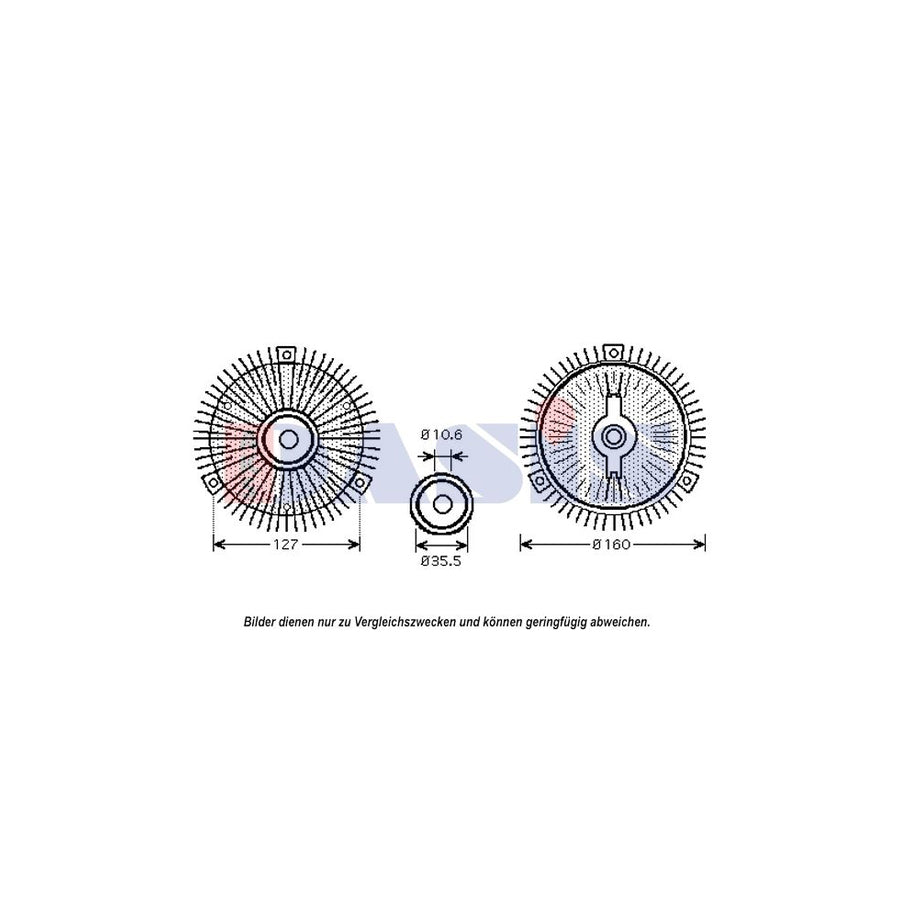 AKS Dasis 128161N Fan Clutch Suitable for Mercedes-Benz Sprinter