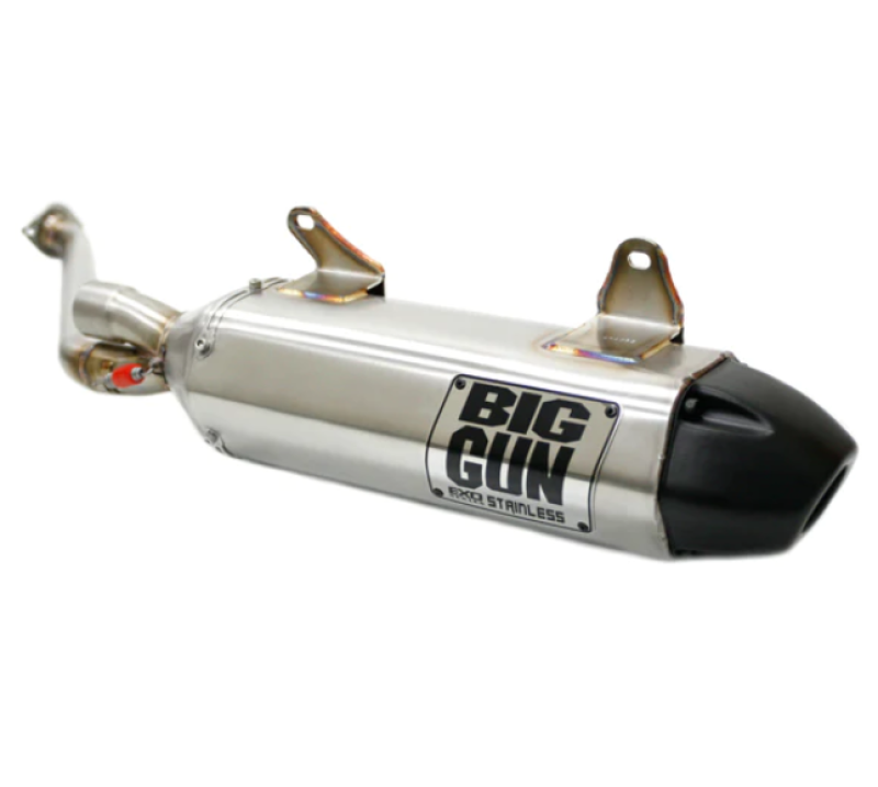 Big Gun 06-12 Kawasaki Brute Force 650 IRS EXO Stainless Slip On Exhaust