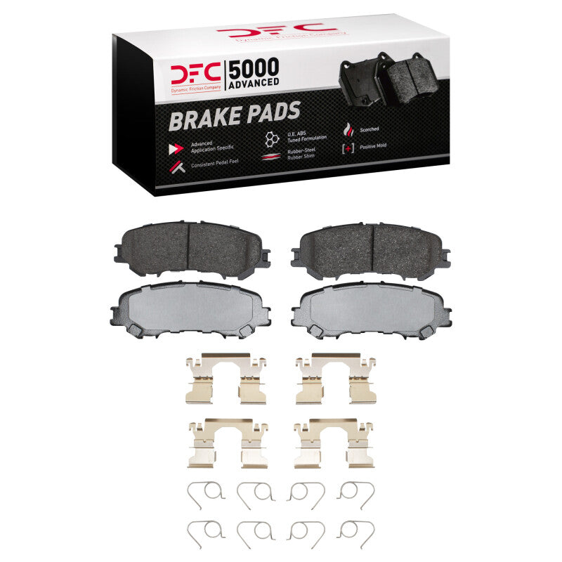 DFC 17-24 Nissan Titan Rear 5000 Advanced Ceramic Brake Pads and Hardware Kit