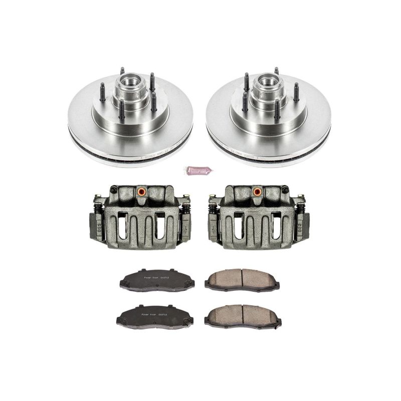 PowerStop Power Stop 97-98 Ford F-150 Front Autospecialty Kit w/Cals