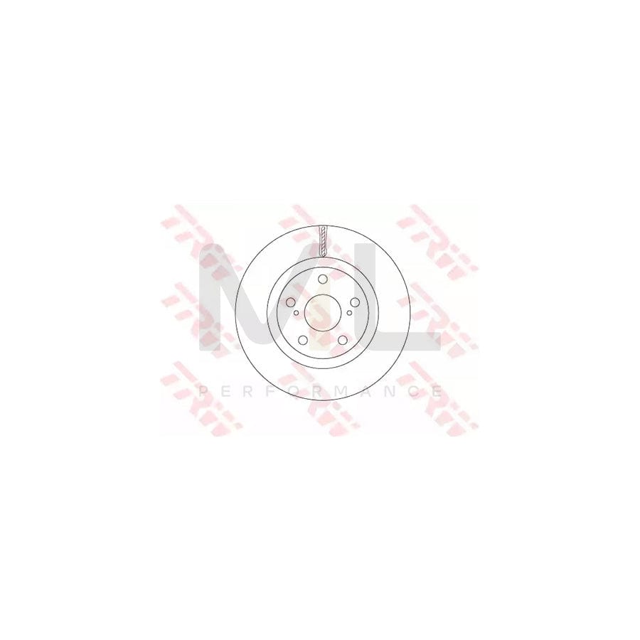 TRW DF6675 Brake Disc Vented, Painted | ML Performance Car Parts