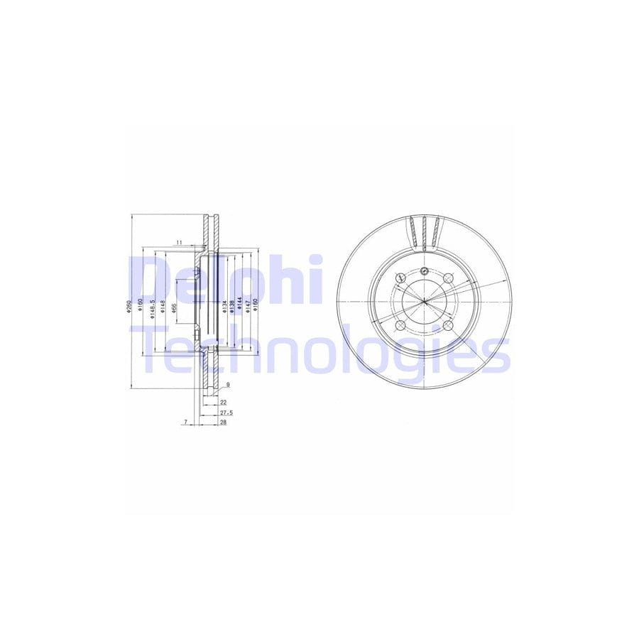Delphi Bg2347 Brake Disc