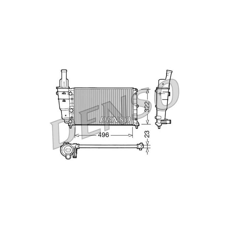 DENSO DRM13003 Engine Radiator