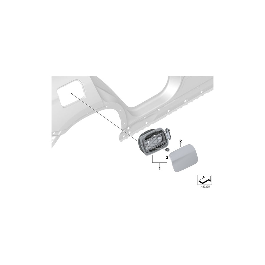 Genuine BMW 51177405749 G01 Cover Pot (Inc. X3 30eX) | ML Performance US