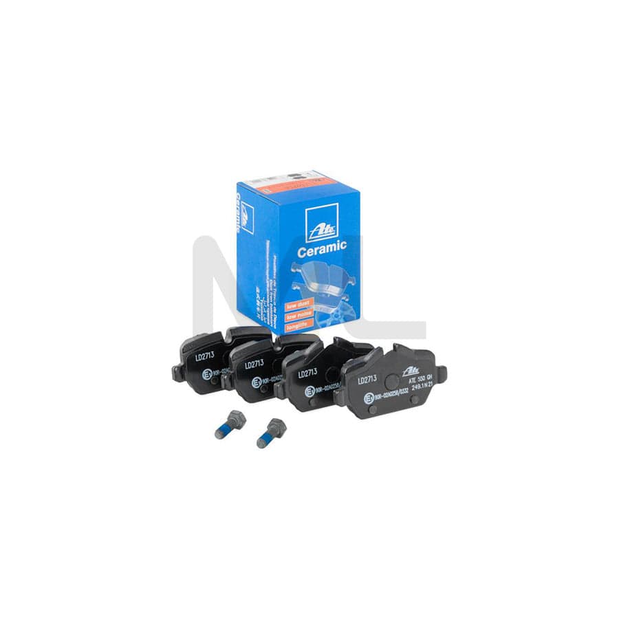 ATE Ceramic 13.0470-2713.2 Brake pad set excl. wear warning contact, prepared for wear indicator, with brake caliper screws, with accessories