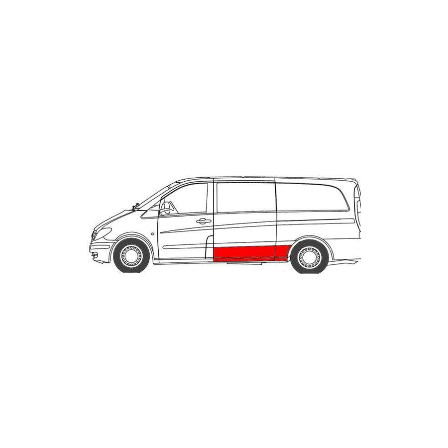 Blic 6505-06-3542013K Rocker Panel Suitable For Mercedes-Benz Vito