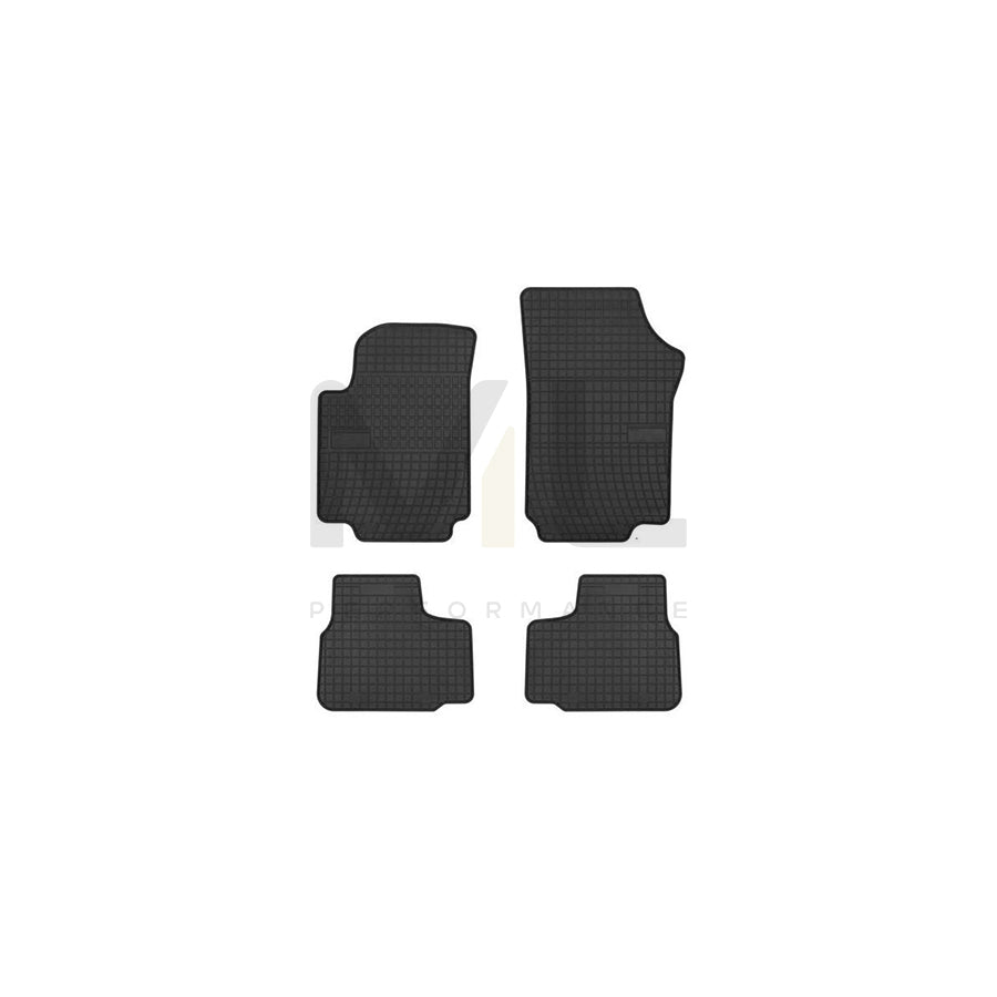 FROGUM Tailored 0399 Floor mat set Elastomer, Front and Rear, Quantity: 4, Black, (LHD)