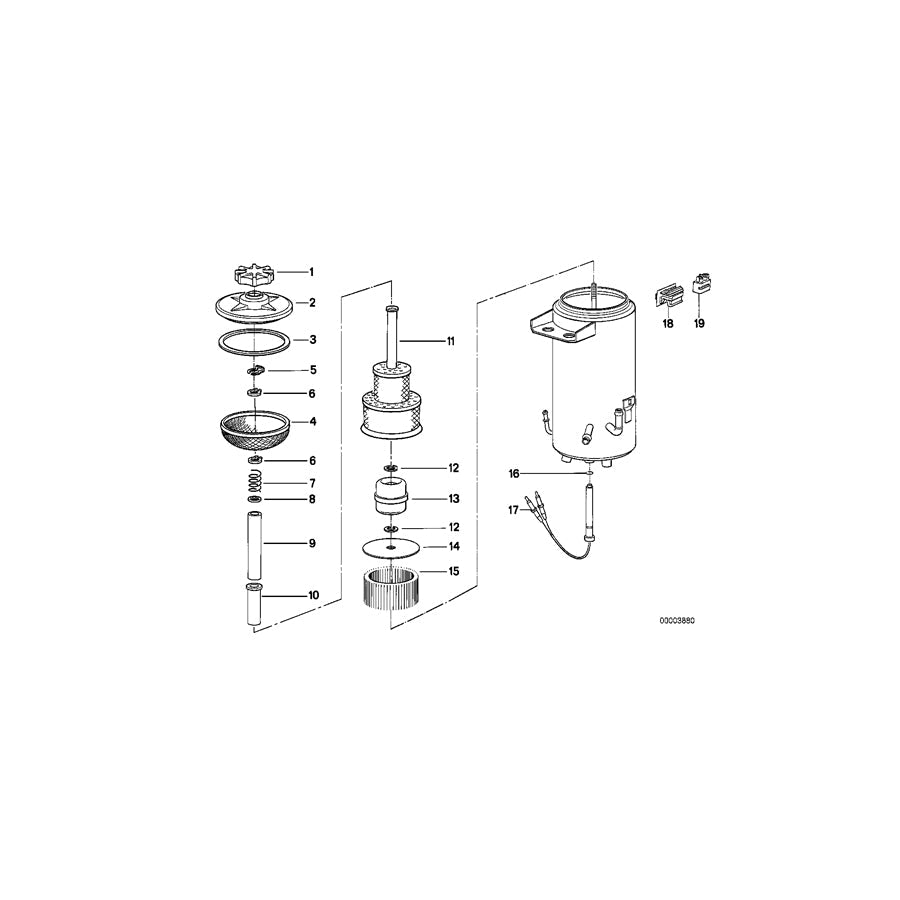 Genuine BMW 32411136304 E32 Oil Strainer (Inc. 750iL, 735i & 730iL) | ML Performance US Car Parts