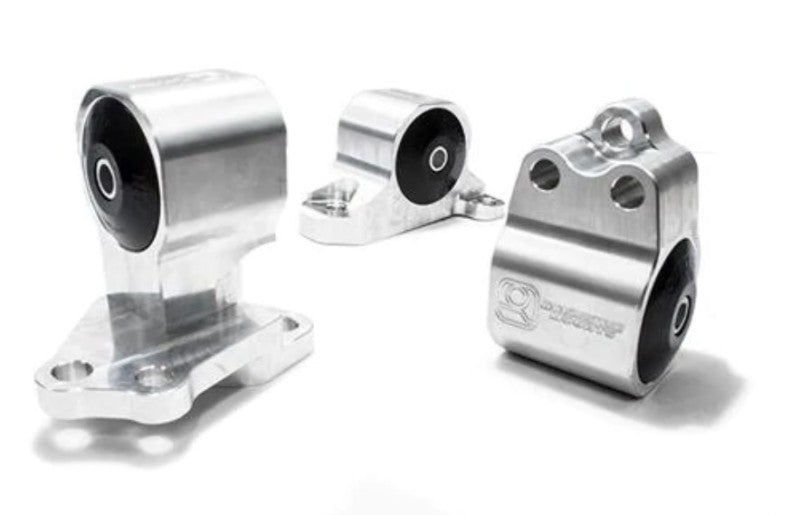 Innovative Mounts Innovative 92-95 Civic B/D Series Silver Aluminum Mounts 85A Bushings (Auto to Manual Hydro 3 Bolt)