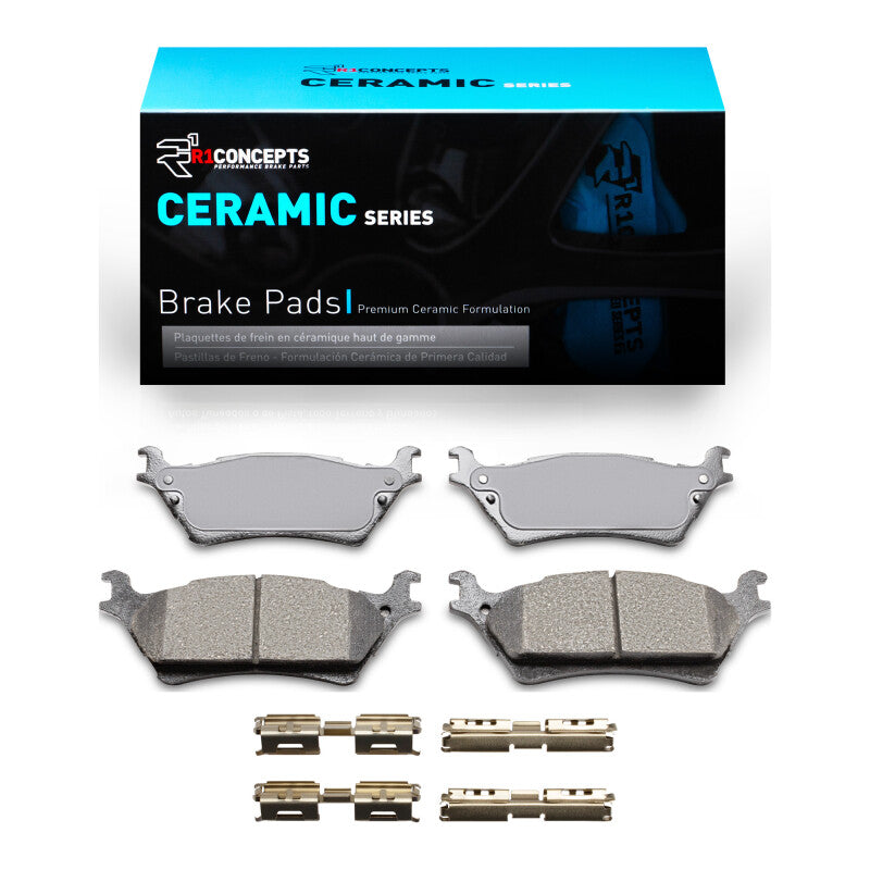 R1 Concepts R1 2012-2020 Ford F-150 RWD Rear R1 Ceramic Pads & Hardware Kit