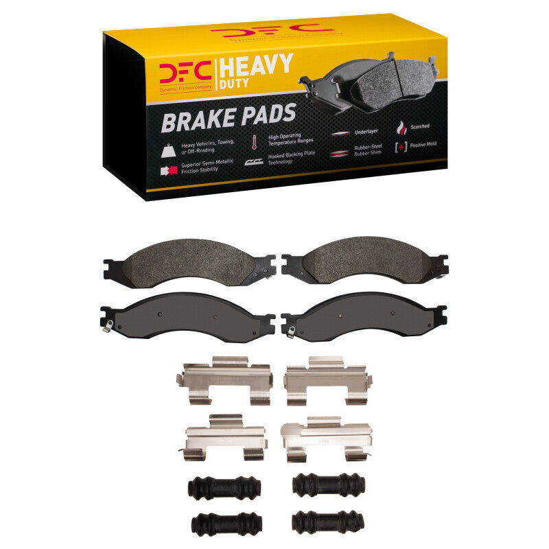 DFC 03-10 Chevrolet C5500 Kodiak Rear/Front Heavy Duty Pads and Hardware Kit