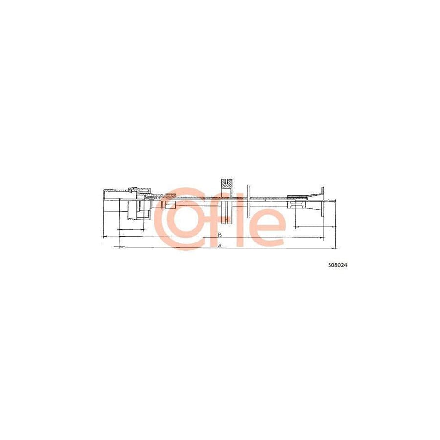 Cofle 92.S08024 Speedometer Cable for Ford Sierra
