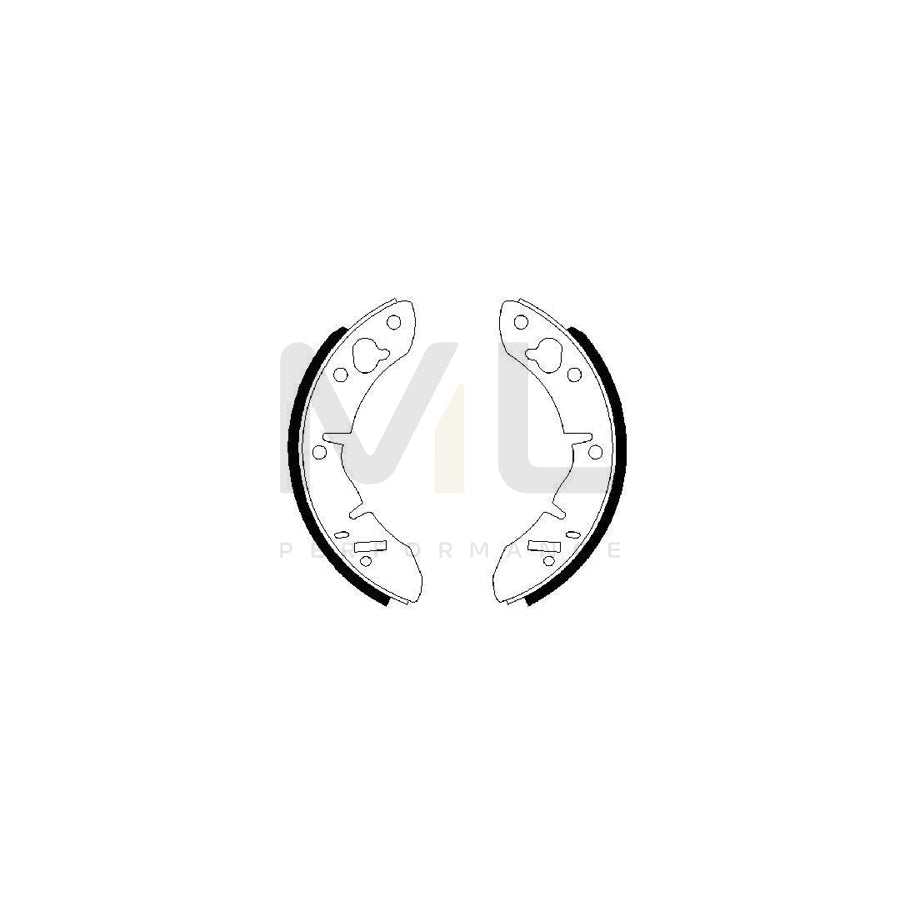 BOSCH 0 986 487 273 Brake Shoe Set | ML Performance Car Parts