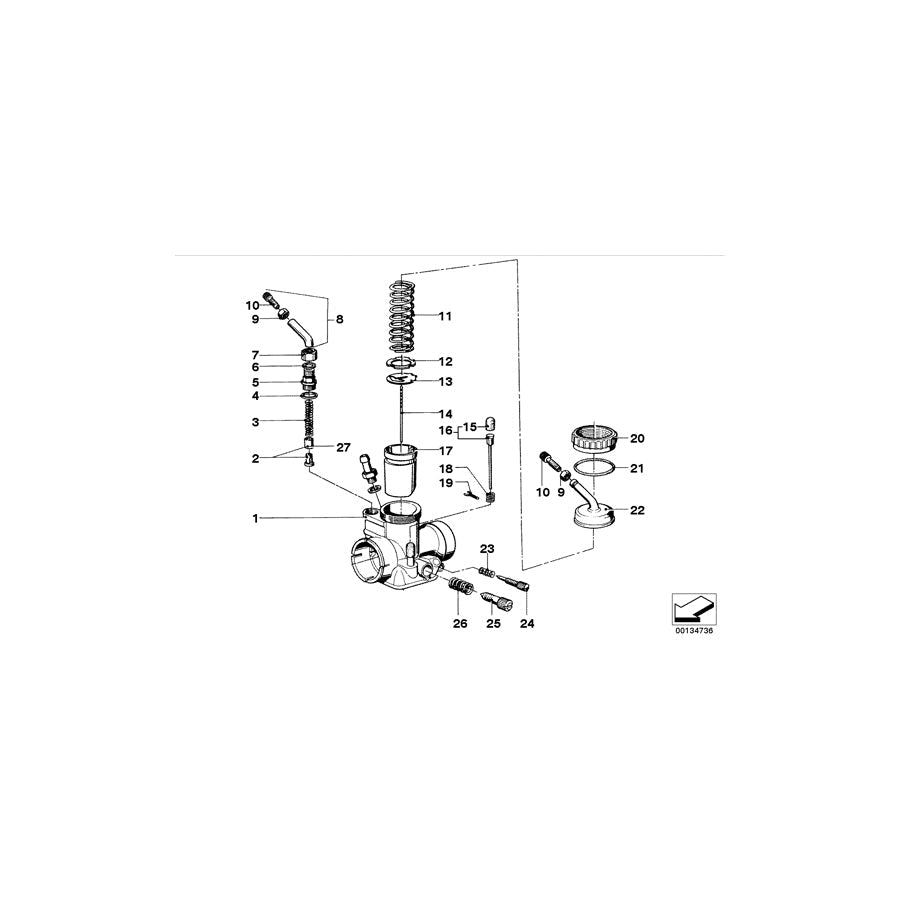 Genuine BMW 13111254912 Spring (Inc. R60/6, R50/5 & R60/5) | ML Performance US Car Parts