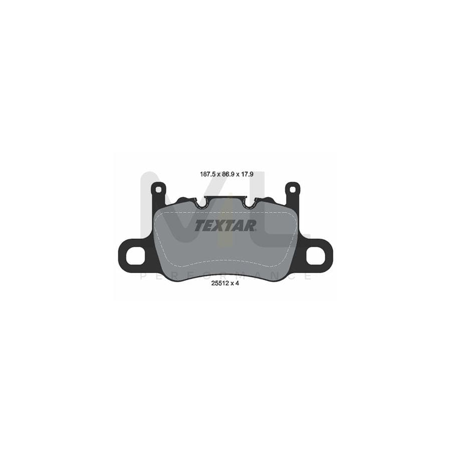 TEXTAR 2551203 Brake pad set prepared for wear indicator | ML Performance Car Parts