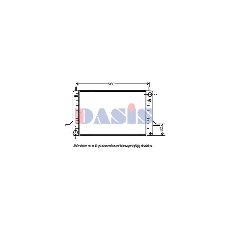 AKS Dasis 090480N Engine Radiator for Ford Scorpio Mk1 Hatchback (Gae, Gge)