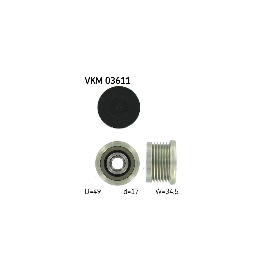 Skf Vkm 03611 Alternator Freewheel Clutch For Renault Laguna | ML Performance US Car Parts