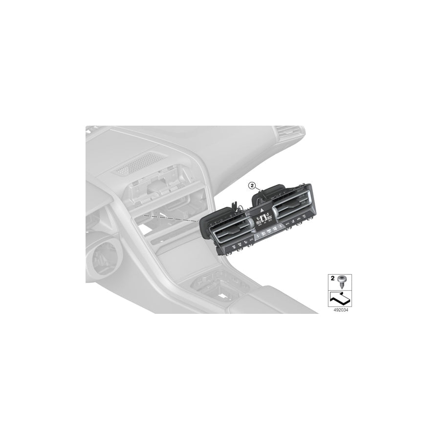 Genuine BMW 64119458556 G16 F93 G14 Automatic Air Conditioning Control (Inc. 840i, M8 & 840dX) | ML Performance US Car Parts