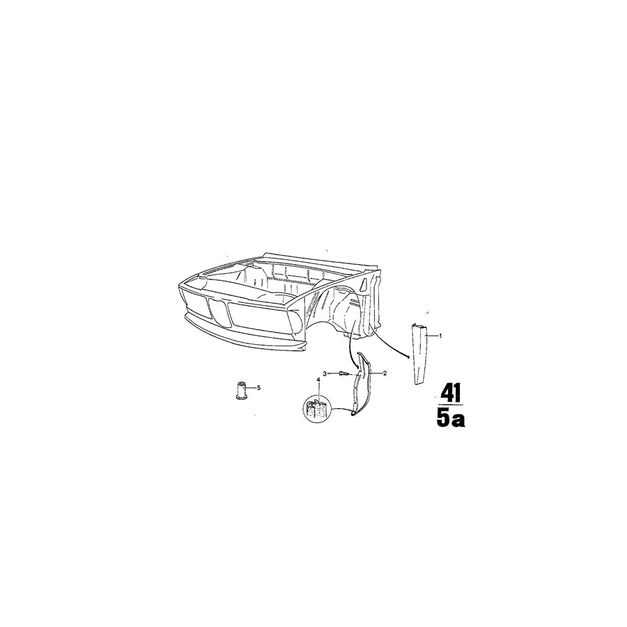 Genuine BMW 51711809792 Covering Plate, Right (Inc. 3.0L, 3.0S & 2800Bav) | ML Performance US Car Parts