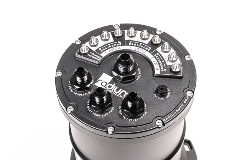 Radium Engineering Radium Multi-Pump Fuel Surge Tank Fits Walbro F90000267/274/285 (Pumps Not Included)