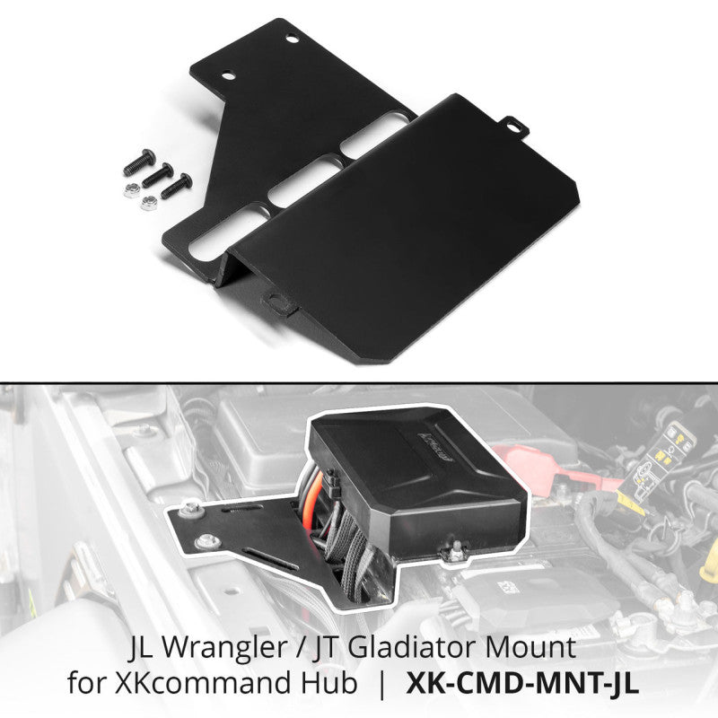XKGLOW XK Glow XKcommand Hub Mounting Bracket for Wrangler JL + Gladiator JT