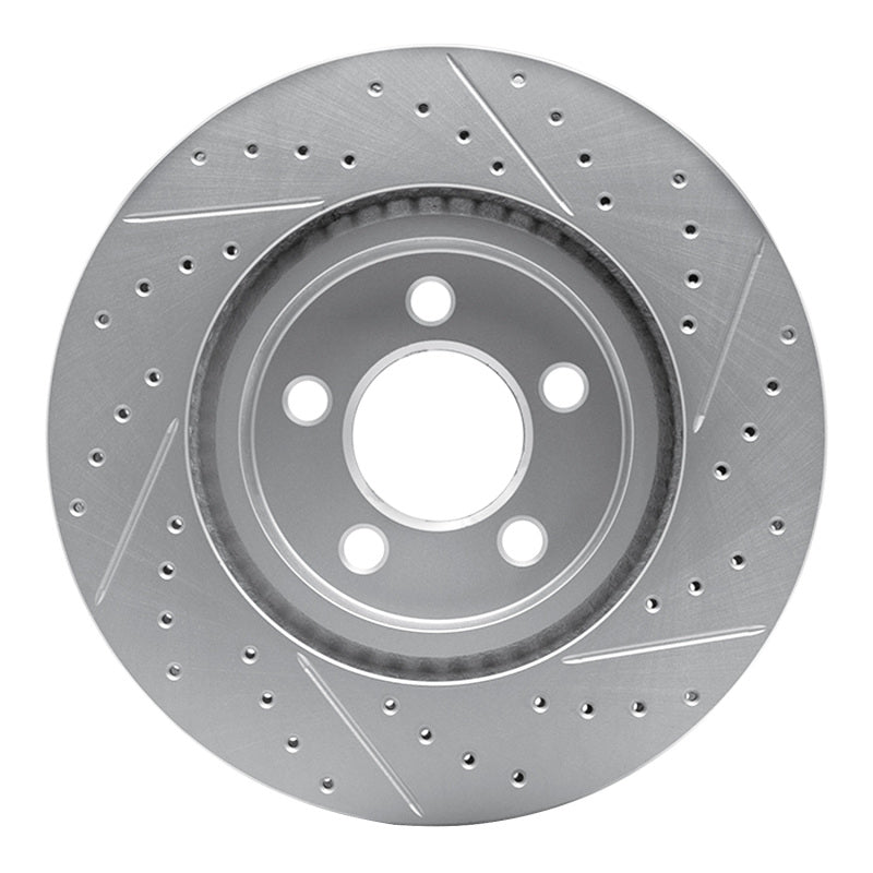 R1 Concepts R1 67-70 Chevrolet Biscayne Front Left Drilled & Slotted Geo-Carbon Rotor