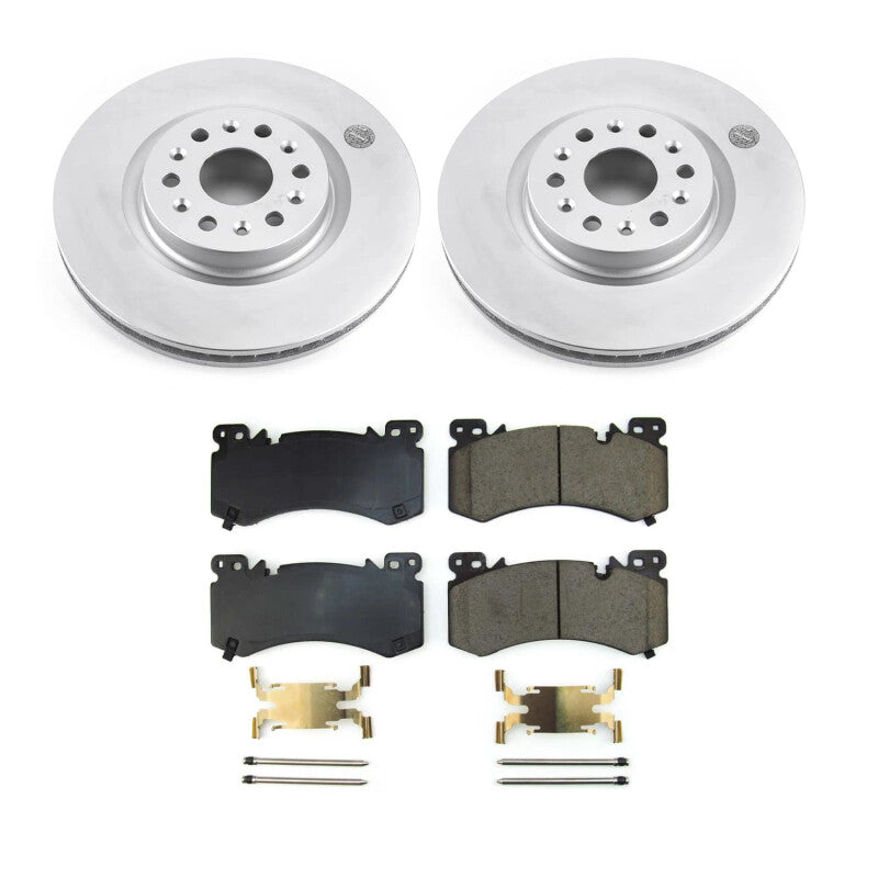 PowerStop Power Stop 2022 Cadillac XT6 Front Z17 Coated Brake Kit