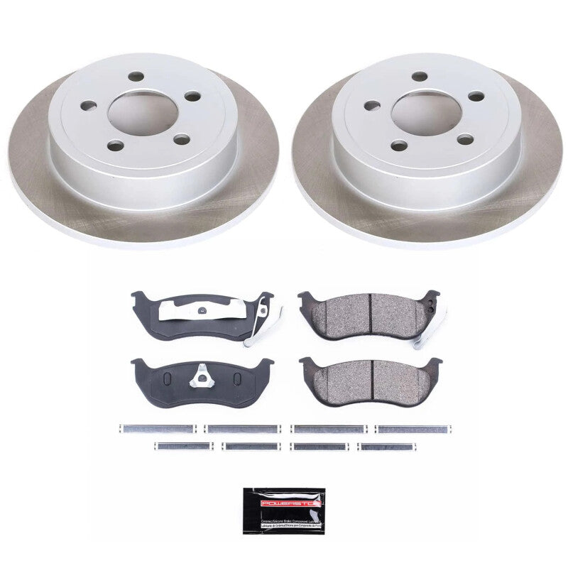 PowerStop Power Stop 03-06 Jeep Wrangler Rear Semi-Coated Rotor Kit