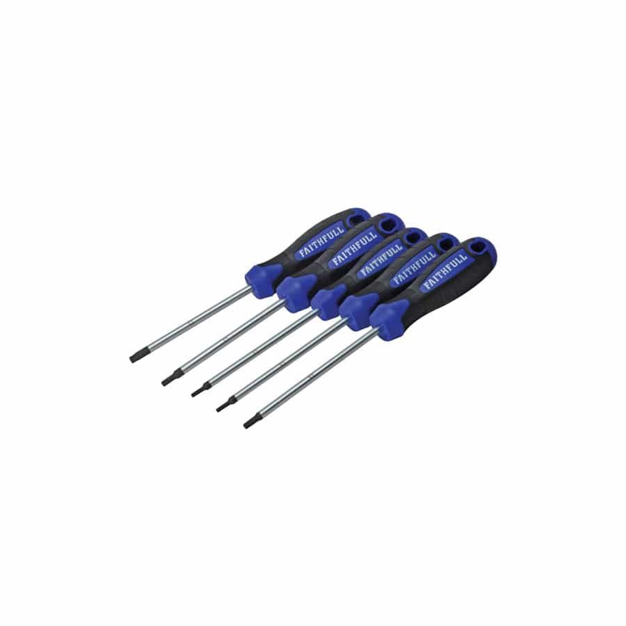 Faithfull FAISDTSET5 Star (Torx) Head Screwdriver Set, 5 Piece