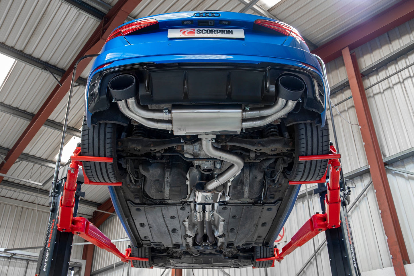 Scorpion SAU080CF Audi RS3 8V Resonated Cat/Gpf-Back System Without Valves | ML Performance US US