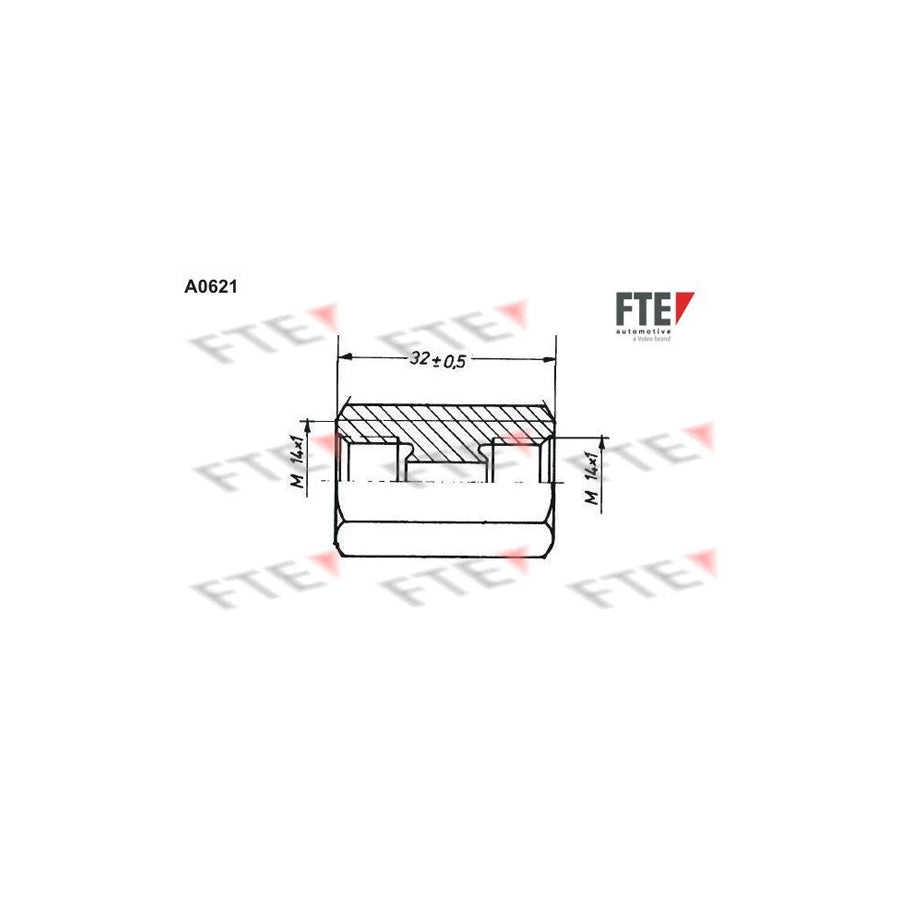 FTE A0621 Adapter, Brake Lines