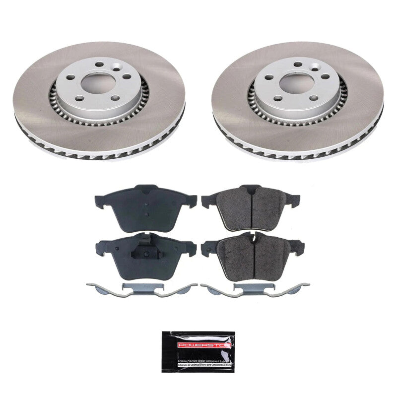 PowerStop Power Stop 07-14 Volvo S80 Front Semi-Coated Rotor Kit