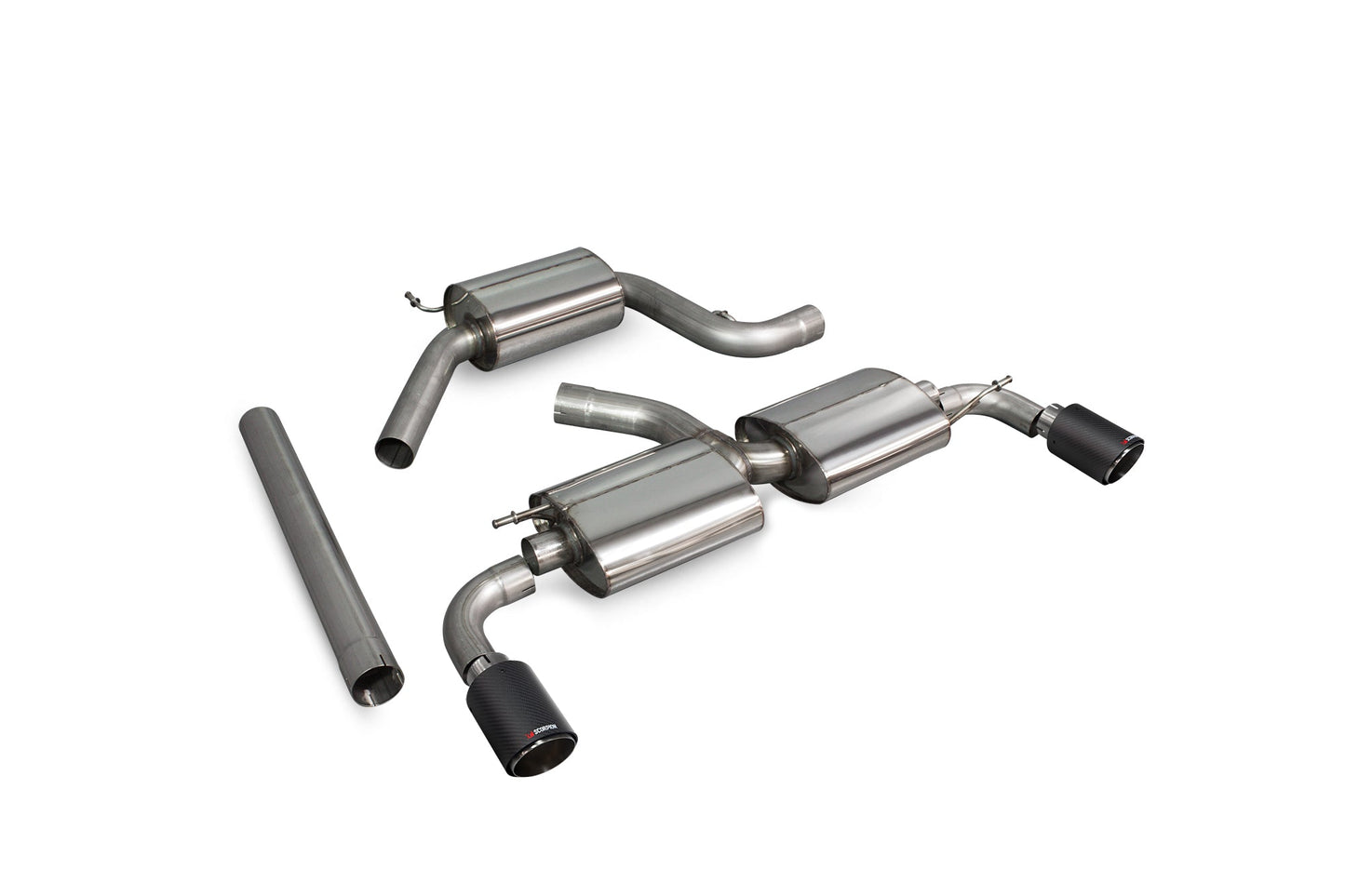Scorpion SVW041CF VW Scirocco R Resonated Cat-Back System | ML Performance US US