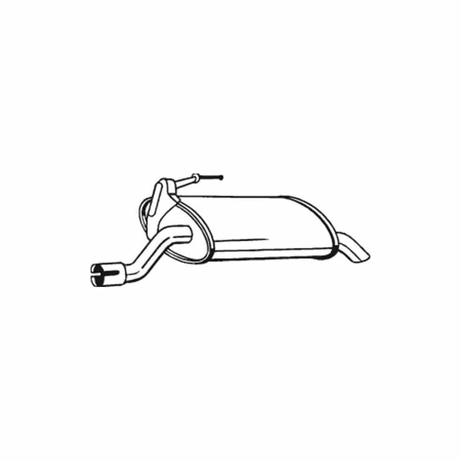 Bosal 163-027 Rear Silencer for Honda Accord VII Tourer (CM, Cn)