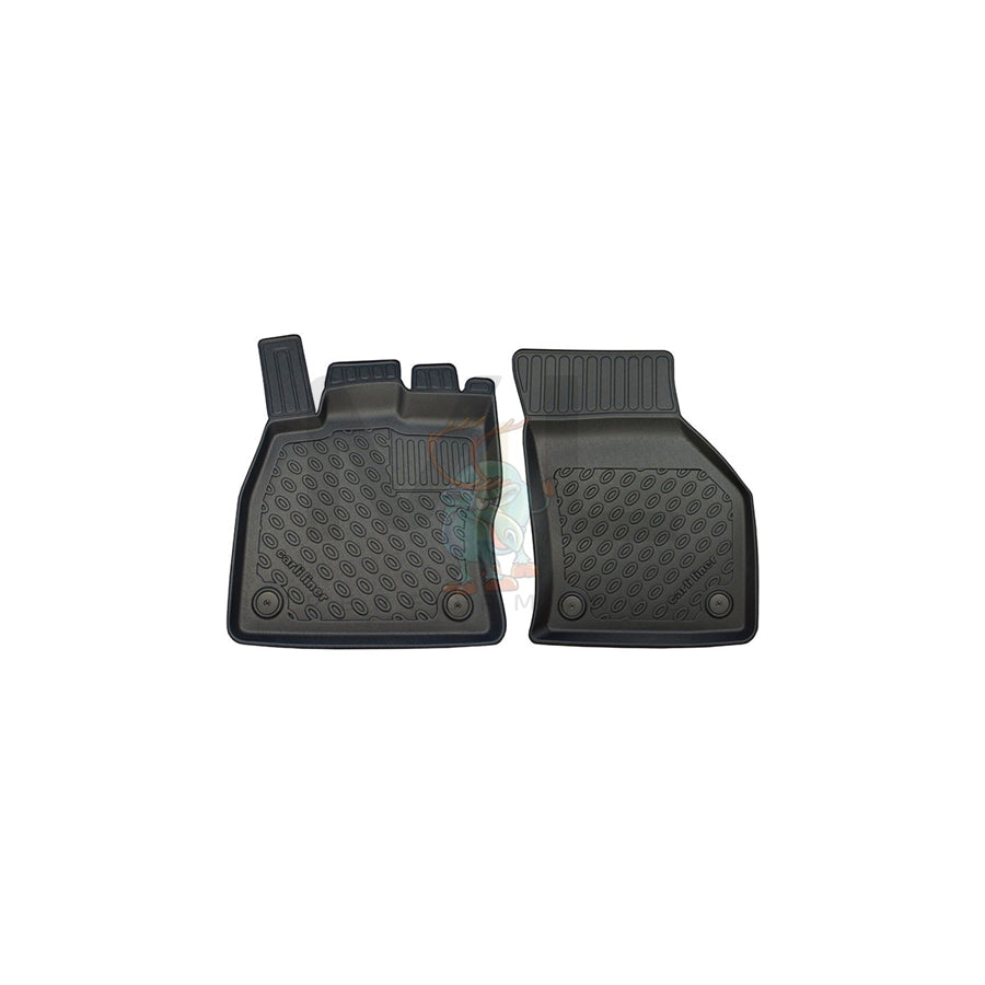 RENSI 253108 Floor mat set Elastomer, Front, Quantity: 2, Anthracite, Black