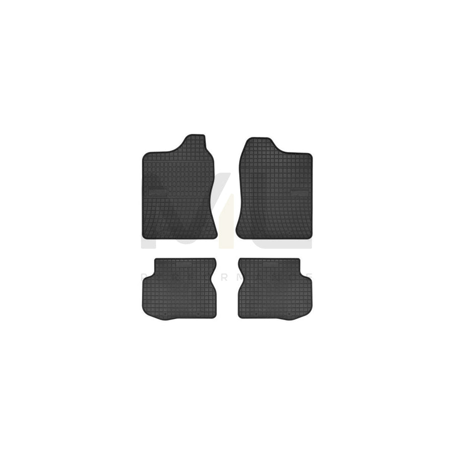 FROGUM Tailored 0604 Floor mat set for SUZUKI Jimny (FJ) Off-Road Elastomer, Front and Rear, Quantity: 4, Black, (LHD)