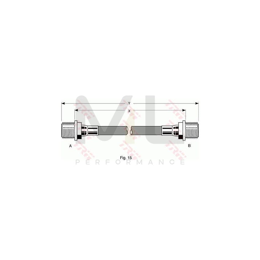 TRW PHC178 Brake Hose 360mm, M16x1,5 | ML Performance Car Parts