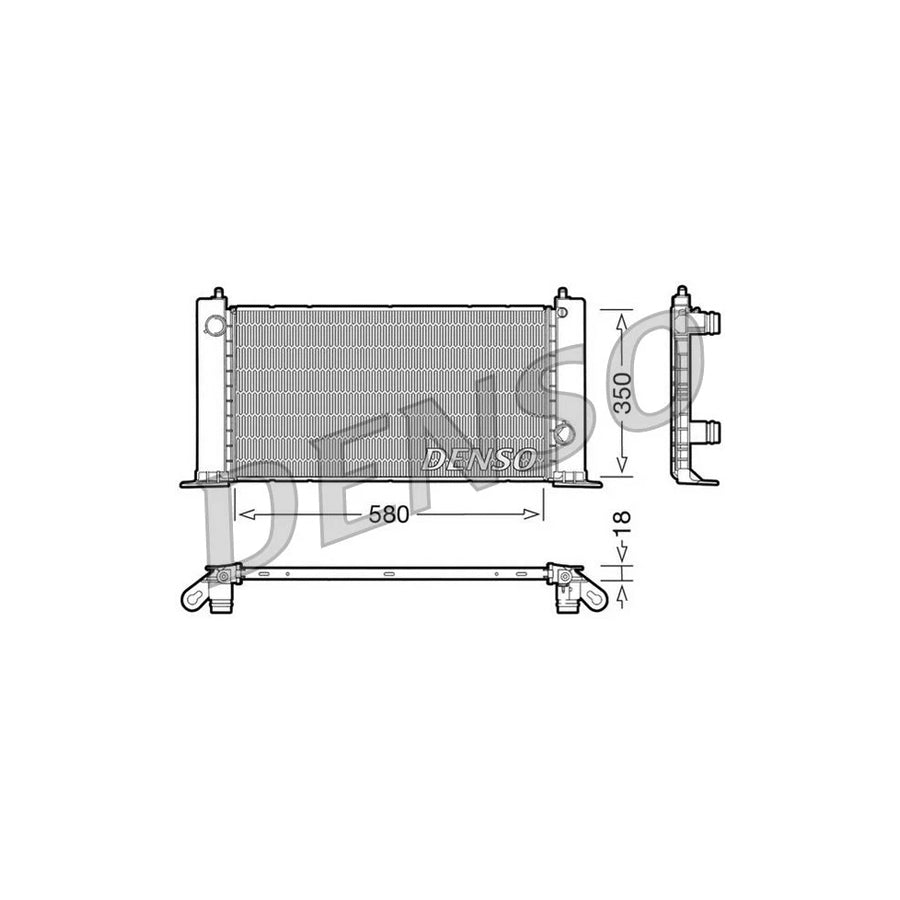 DENSO DRM09121 Engine Radiator for Fiat Stilo