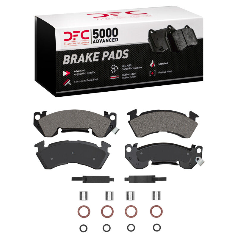DFC 90-96 Buick Roadmaster Front 5000 Advanced Semi Metallic Brake Pads and Hardware Kit